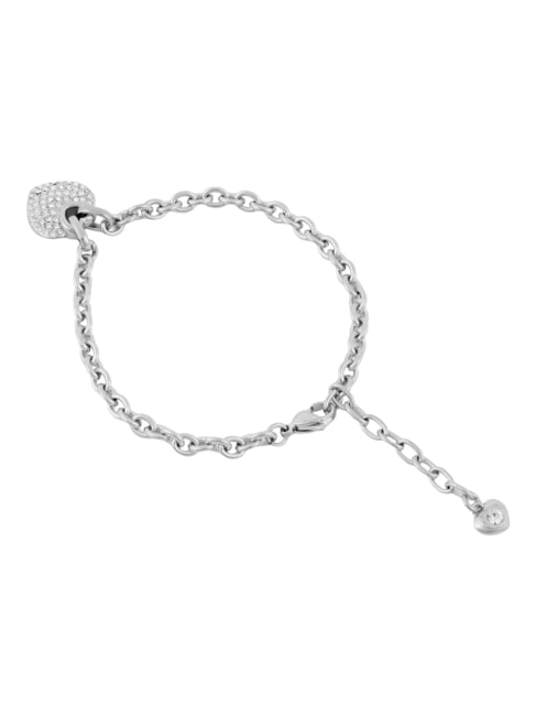 CRAZY IN LOVE Bracciale, charm a forma di cuore SILVER - Bracciali Donna
