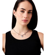 GUESS CRAZY IN LOVE Collana, charm tema cuore SILVER - Collane - 2