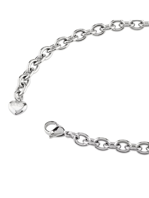 CRAZY IN LOVE Collana, charm tema cuore SILVER - Collane