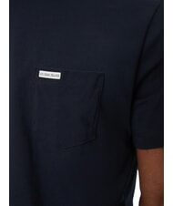 GUESS JEANS REGULAR LOGO T-Shirt in cotone daring ocean - T-shirt Uomo - 3