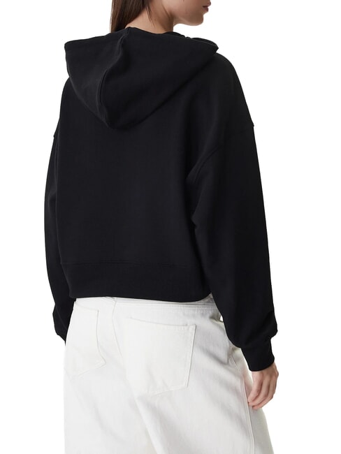 DROP BAKER CROP Felpa con cappuccio jetbla - Felpe Donna