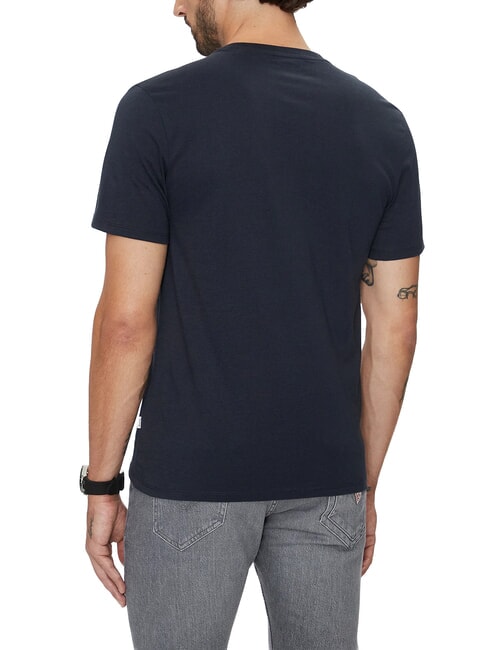 LOGO EMBRO T-Shirt in cotone daring ocean - T-shirt Uomo