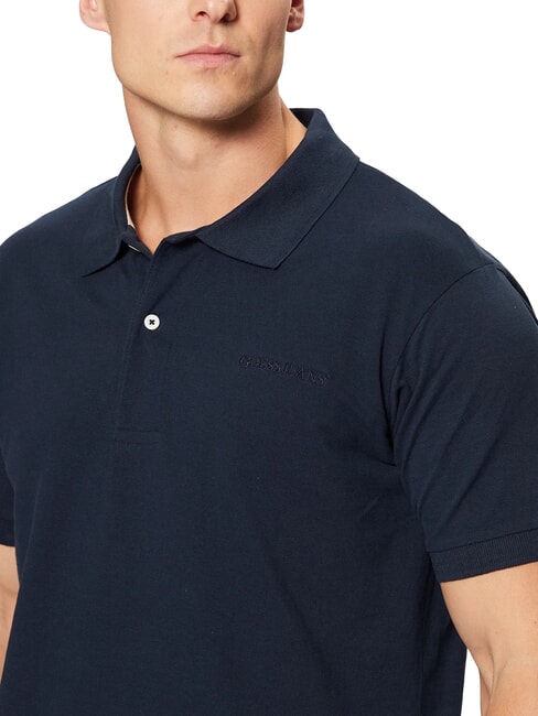 EMBRO LOGO Polo in cotone daring ocean - Polo Uomo