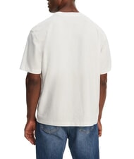 GUESS JEANS MINI TRIANGLE Maglietta in cotone purwhite - T-shirt Uomo - 2