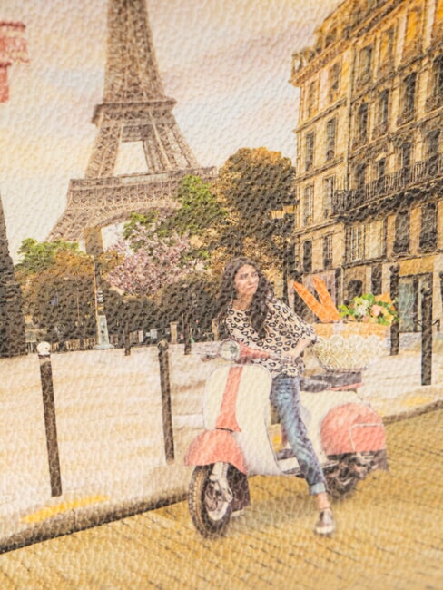 YESBAG SPECIAL Pochette busta tracolla in metallo velo paris - Borse Donna