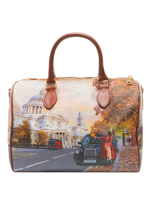 YESBAG Borsa a bauletto con tracolla london tourist - Borse Donna