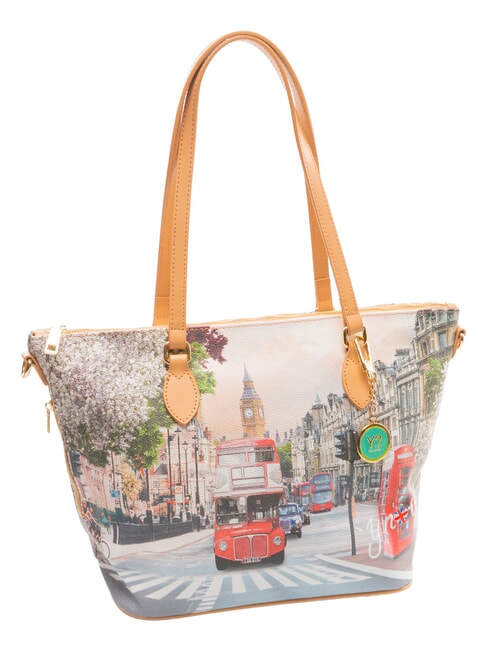YESBAG Borsa shopping media a spalla london rainbow - Borse Donna