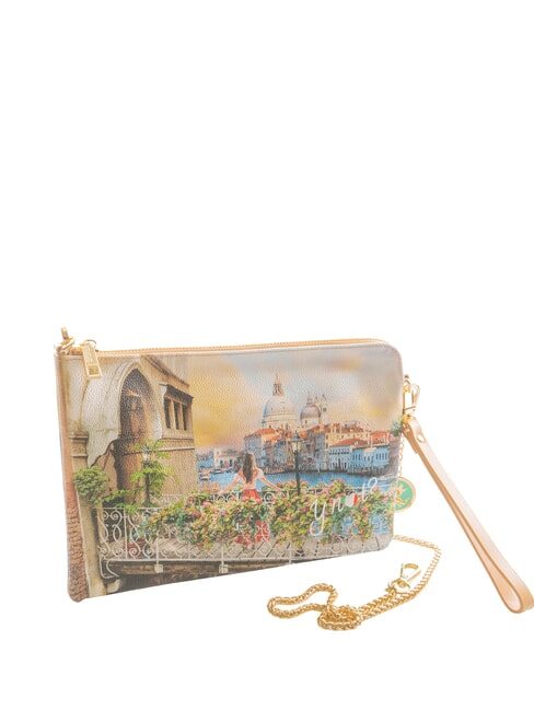 YESBAG Pochette con tracolla metallica flowery canal - Borse Donna