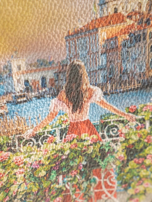 YESBAG Pochette con tracolla metallica flowery canal - Borse Donna