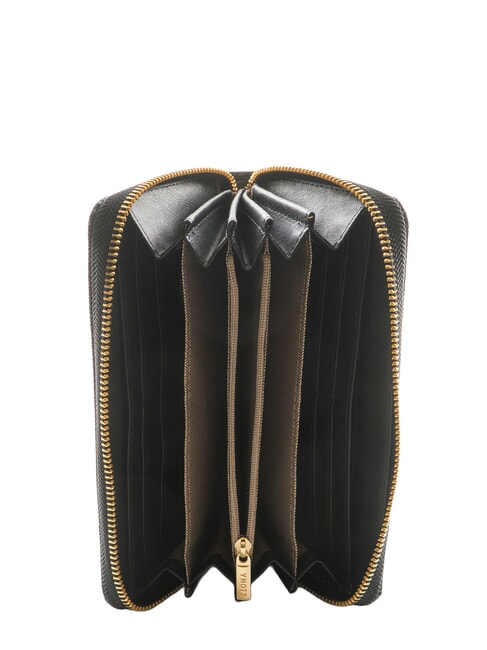 LUX Portafoglio grande zip around NERO - Portafogli Donna