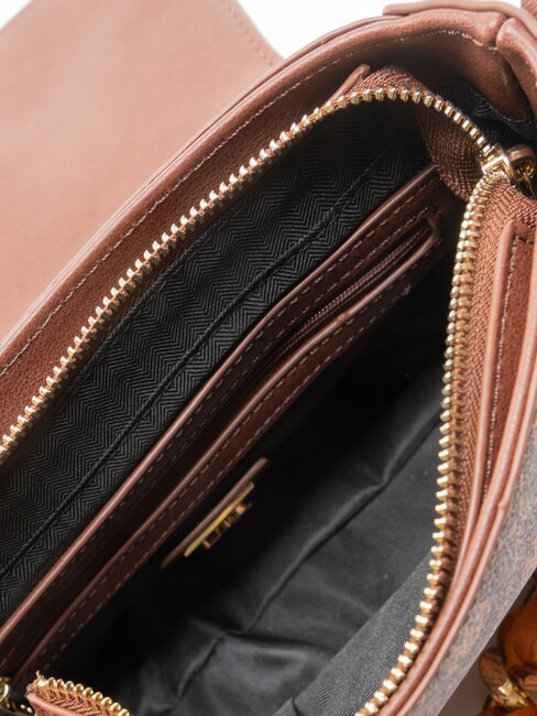 EMILY Borsetta a mano, con tracolla chocolate logo - Borse Donna