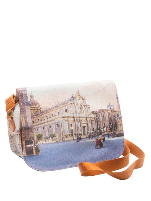 YESBAG Borsa a tracolla con flap catania duomo - Borse Donna