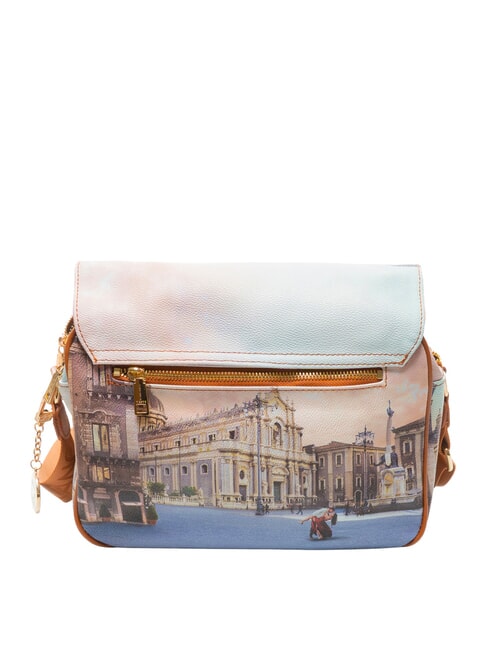 YESBAG Borsa a tracolla con flap catania duomo - Borse Donna