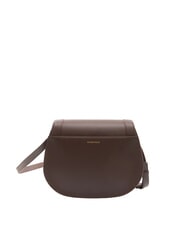 BORBONESE OVAL T Tracolla media con patta cioccolato - Borse Donna - 4