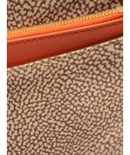 BORBONESE CLASSICA Borsa a spalla beige/red papaya - Borse Donna - 3