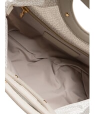 BORBONESE VIS-A-VIS S Borsa a mano, con tracolla white cotton - Borse Donna - 5