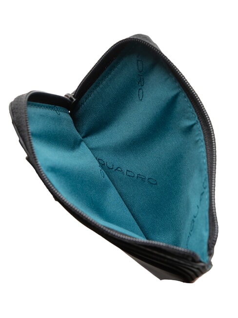 CORNER SPECIALE GOMMATO Portacard con zip Nero - Portafogli Uomo