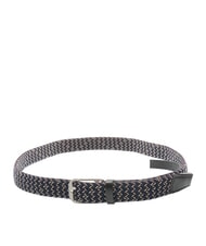 PIQUADRO CINTURE COLL.109 Cintura intrecciata elastica nero/blu - Cinture - 2