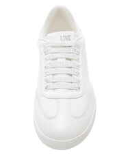 LOVE MOSCHINO CLOUD25 Sneakers in pelle bianco - Scarpe Donna - 5