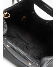 BORBONESE VIS-A-VIS Borsa a mano, con tracolla, in pelle Nero - Borse Donna - 5