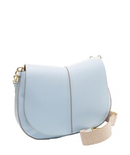 GIANNI CHIARINI HELENA ROUND Borsa in pelle con tracolla in tessuto oasi - Borse Donna - 2