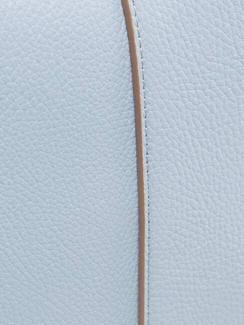 HELENA ROUND Borsa in pelle con tracolla in tessuto oasi - Borse Donna