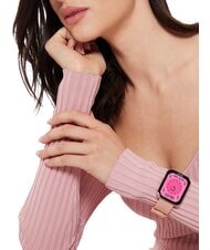 LIUJO VOICE SLIM Orologio, smartwatch con cassa in silicone e acciaio gold rose - Orologi - 4