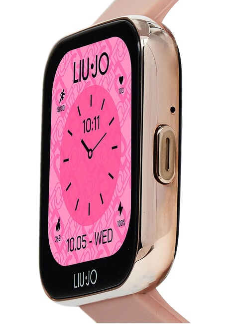 VOICE SLIM Orologio, smartwatch con cassa in silicone e acciaio gold rose - Orologi