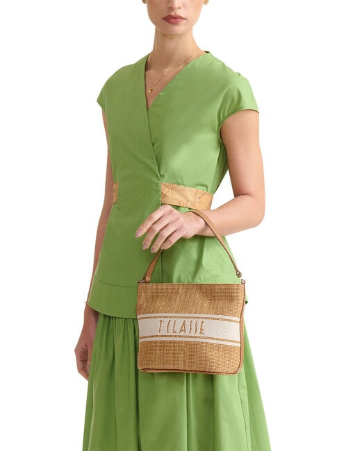 RAFIA COAST Borsa mini, a secchiello TABACCO - Borse Donna