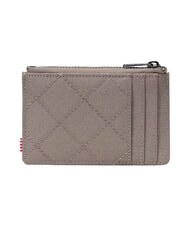 HERSCHEL OSCAR Portacarte piatto con zip brindle quilted - Portafogli Uomo - 2