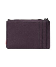 HERSCHEL OSCAR Portacarte piatto con zip plum perfect - Portafogli Uomo - 2