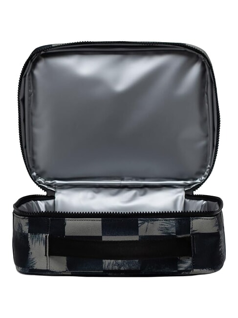 POP QUIZ Borsa porta pranzo termica black stencil checker - Borse e accessori kids