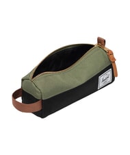 HERSCHEL SETTLEMENT Astuccio con polsierina black/four leaf clover/saddle brown - Astucci e Accessori - 2