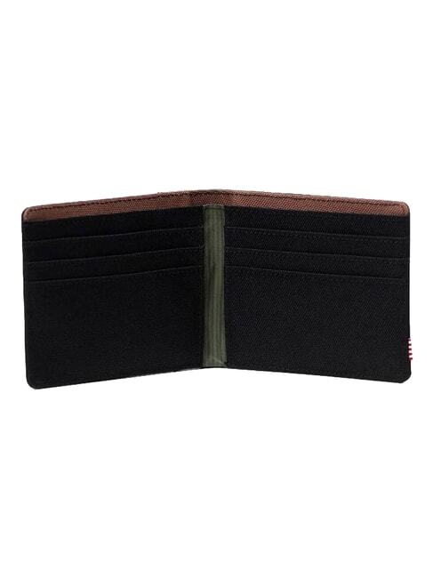 ROY Portafoglio black/four leaf clover/saddle brown - Portafogli Uomo