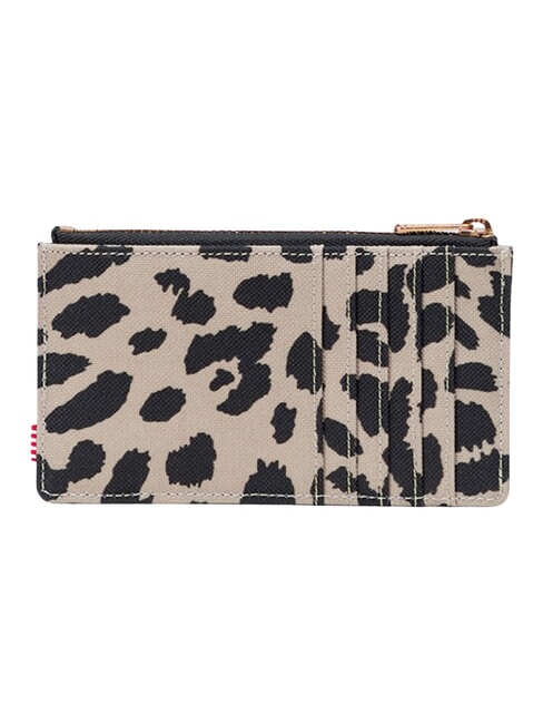 OSCAR Portacarte piatto con portamonete leopard waves - Portafogli Donna