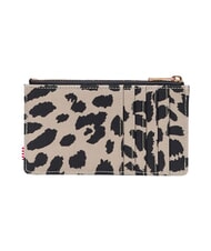 HERSCHEL OSCAR Portacarte piatto con portamonete leopard waves - Portafogli Donna - 2