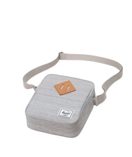 HERSCHEL HERITAGE Borsello piccolo LIGHT GREY CROSSHATCH/WHITE RU - Tracolle Uomo - 3