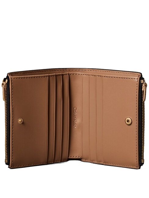 EMBOSSED LOGO Portafoglio Small black/toasted coconut - Portafogli Donna