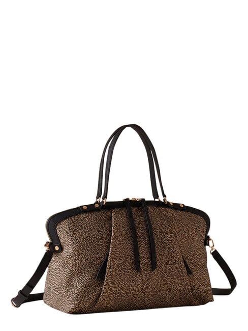 FRAME Borsa bauletto a mano, con tracolla OP/NATURALE/NERO - Borse Donna