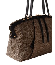 BORBONESE FRAME Borsa bauletto a mano, con tracolla OP/NATURALE/NERO - Borse Donna - 5