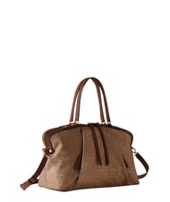 BORBONESE FRAME Borsa bauletto a mano, con tracolla beige brown - Borse Donna - 3