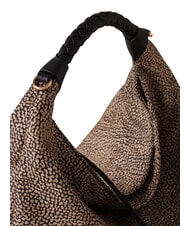 BORBONESE PLIE Borsa hobo a spalla OP/NATURALE/NERO - Borse Donna - 5