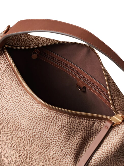 PRIVE Borsa a spalla beige brown - Borse Donna