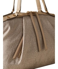 BORBONESE FRAME Borsa bauletto a mano, con tracolla sabbia - Borse Donna - 4