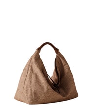 BORBONESE PLIE Borsa hobo media beige brown - Borse Donna - 3