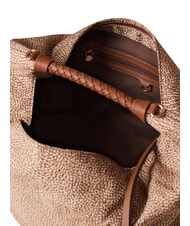 BORBONESE PLIE Borsa hobo media beige brown - Borse Donna - 4