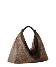 BORBONESE PLIE Borsa hobo media OP/NATURALE/NERO - Borse Donna - 3