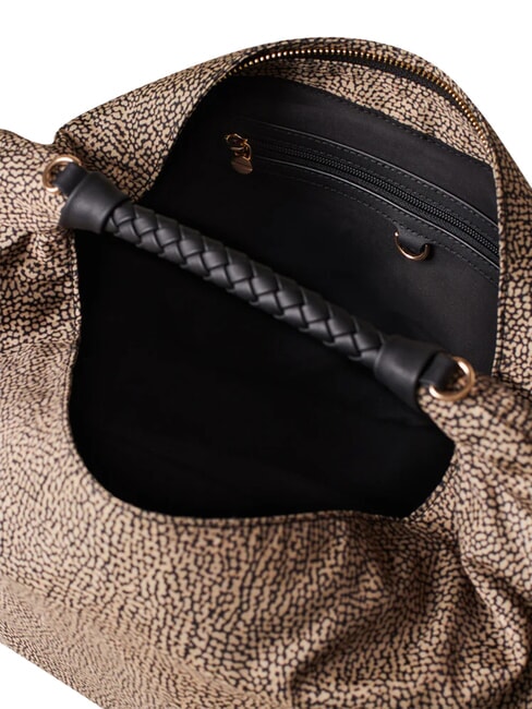 PLIE Borsa hobo media OP/NATURALE/NERO - Borse Donna