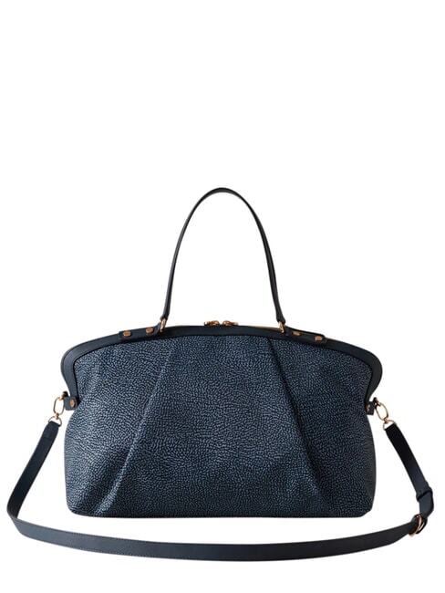 FRAME Borsa bauletto a mano, con tracolla blu lapis - Borse Donna
