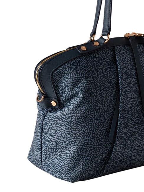 FRAME Borsa bauletto a mano, con tracolla blu lapis - Borse Donna